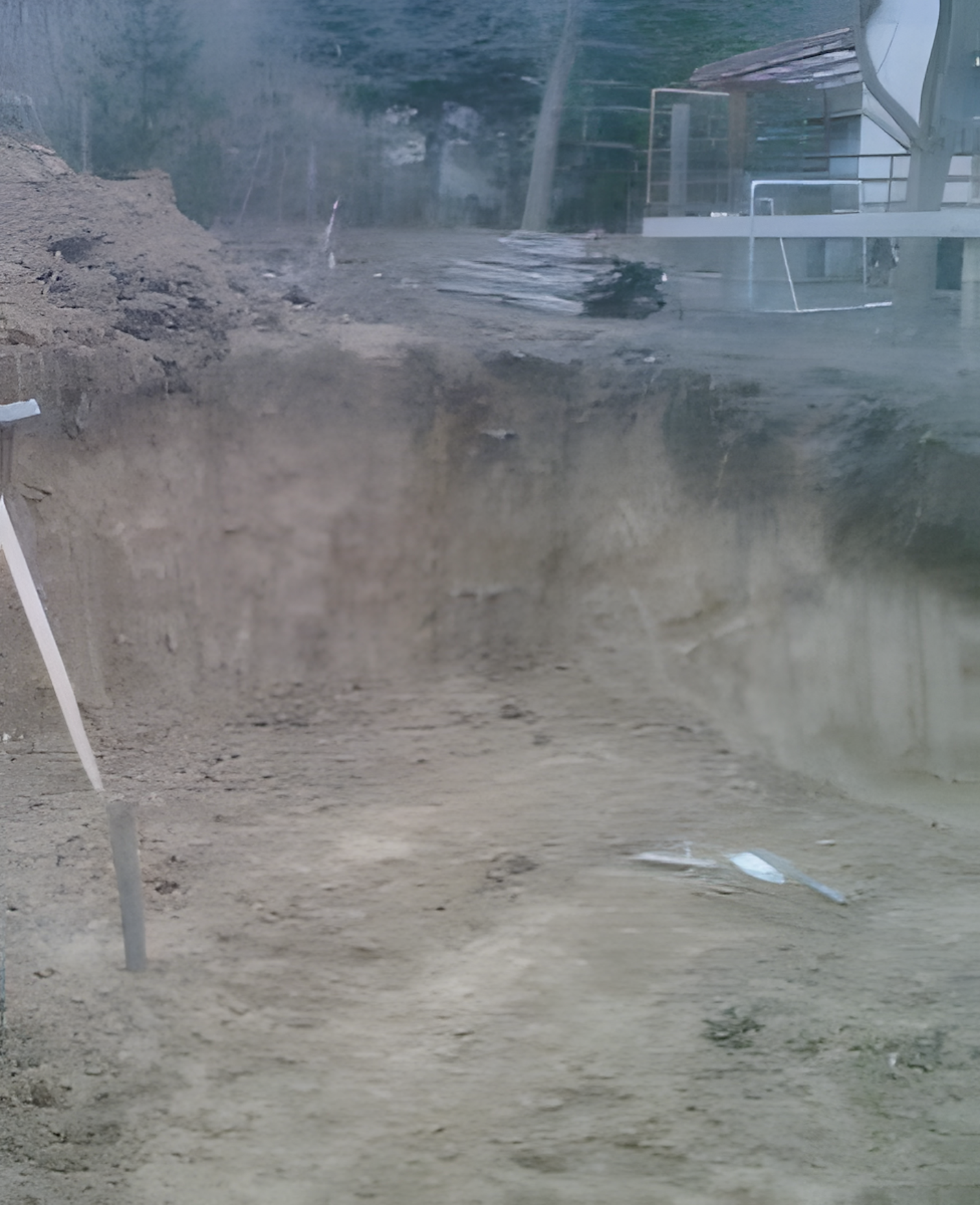 Alapozás - savalap készítés alápincézett családi ház