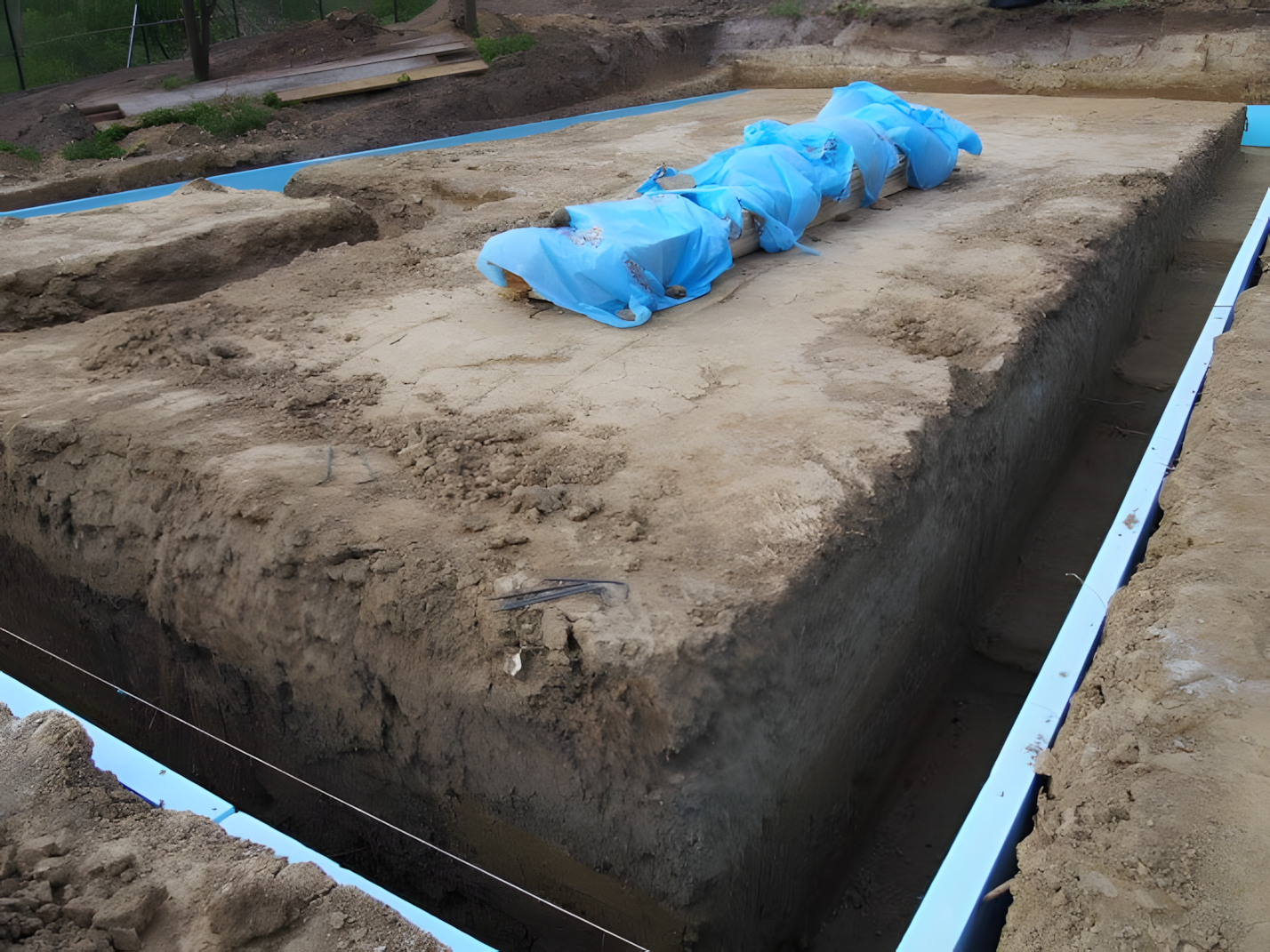 Alapozás - sávalap készítés