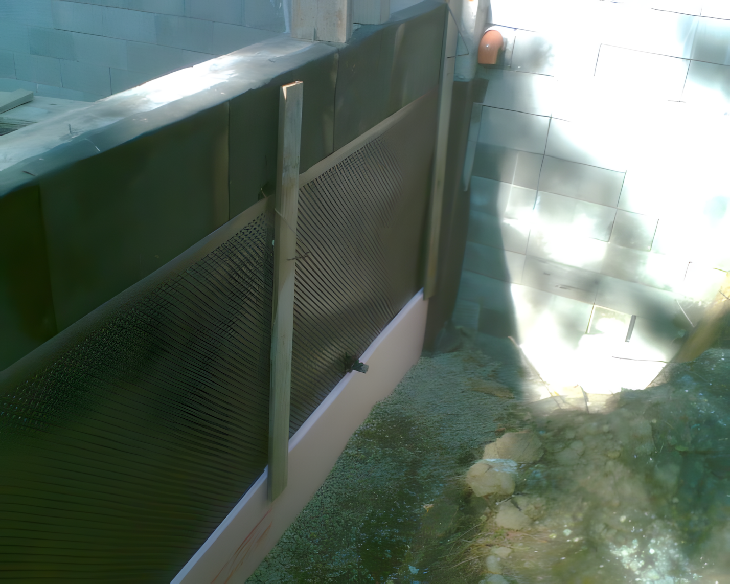 Pince falazás: dorken lemez xps